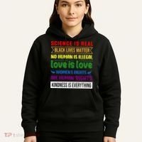 History Month Science Is Real Black Live Matter LGBT Pride Hoodie thumb 5