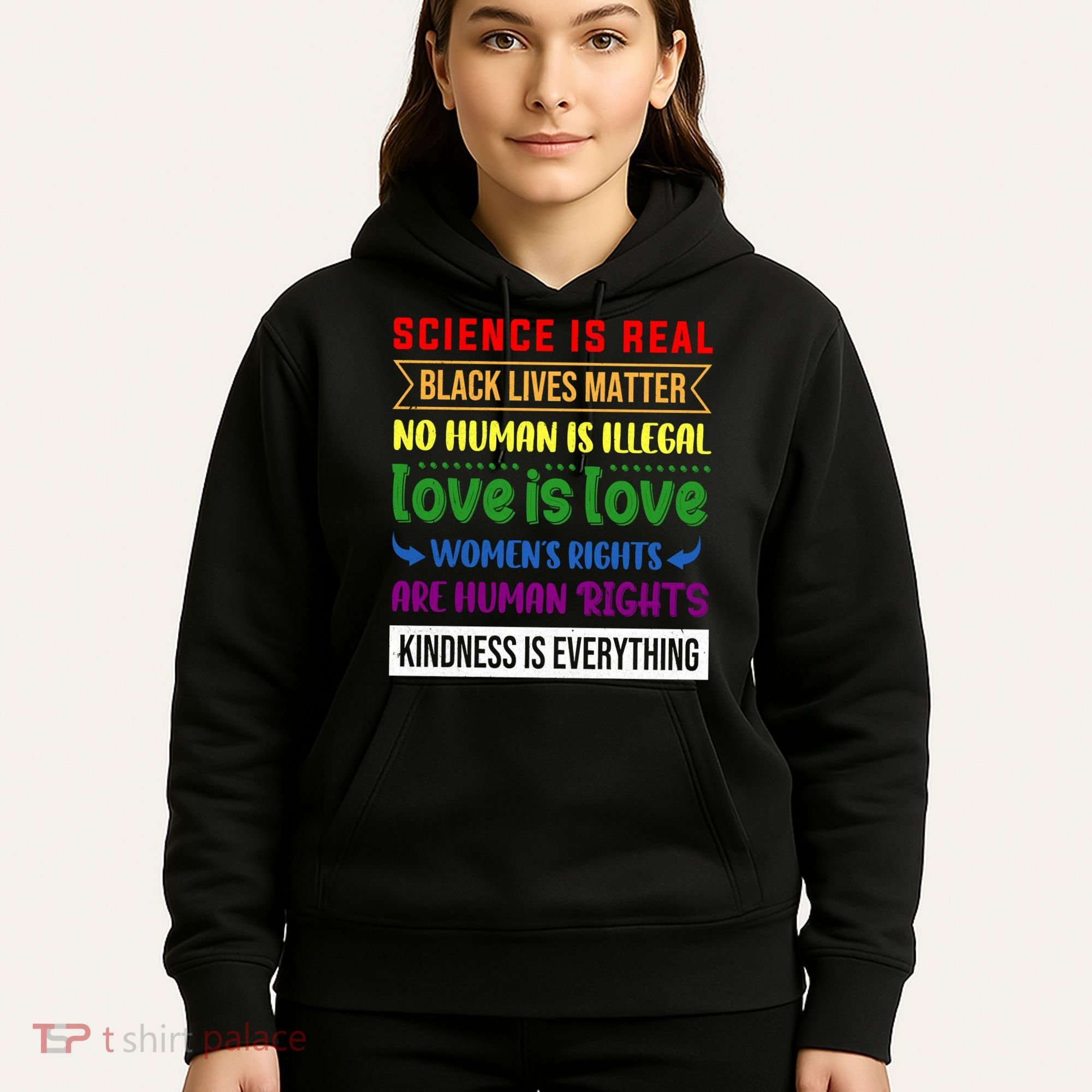 History Month Science Is Real Black Live Matter LGBT Pride Hoodie
