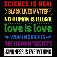 History Month Science Is Real Black Live Matter LGBT Pride Long Sleeve Shirt thumb 2