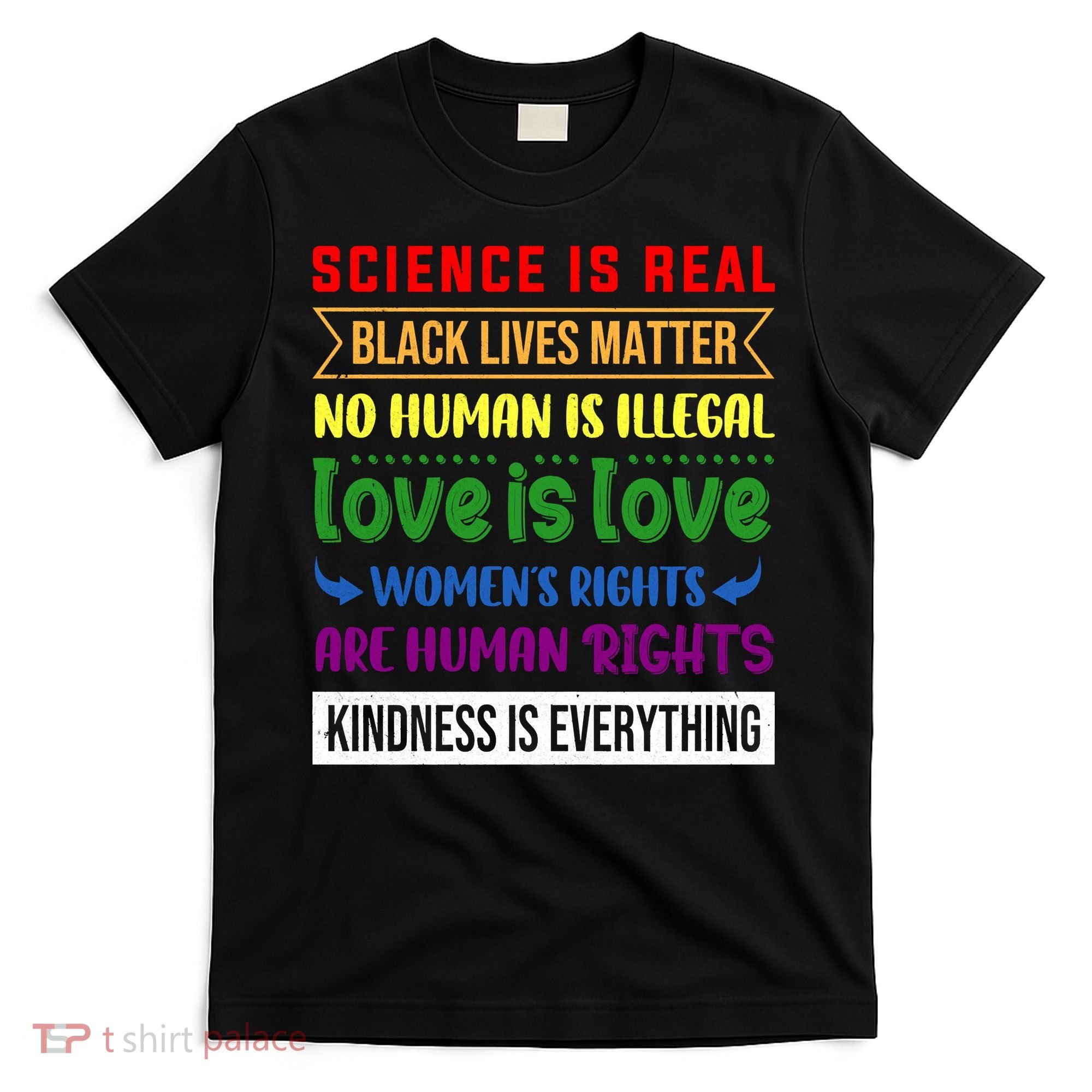 History Month Science Is Real Black Live Matter LGBT Pride T-Shirt