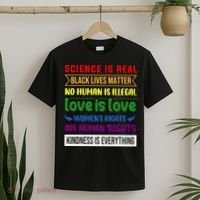 History Month Science Is Real Black Live Matter LGBT Pride T-Shirt thumb 2