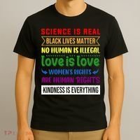 History Month Science Is Real Black Live Matter LGBT Pride T-Shirt thumb 3