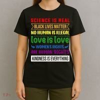 History Month Science Is Real Black Live Matter LGBT Pride T-Shirt thumb 4