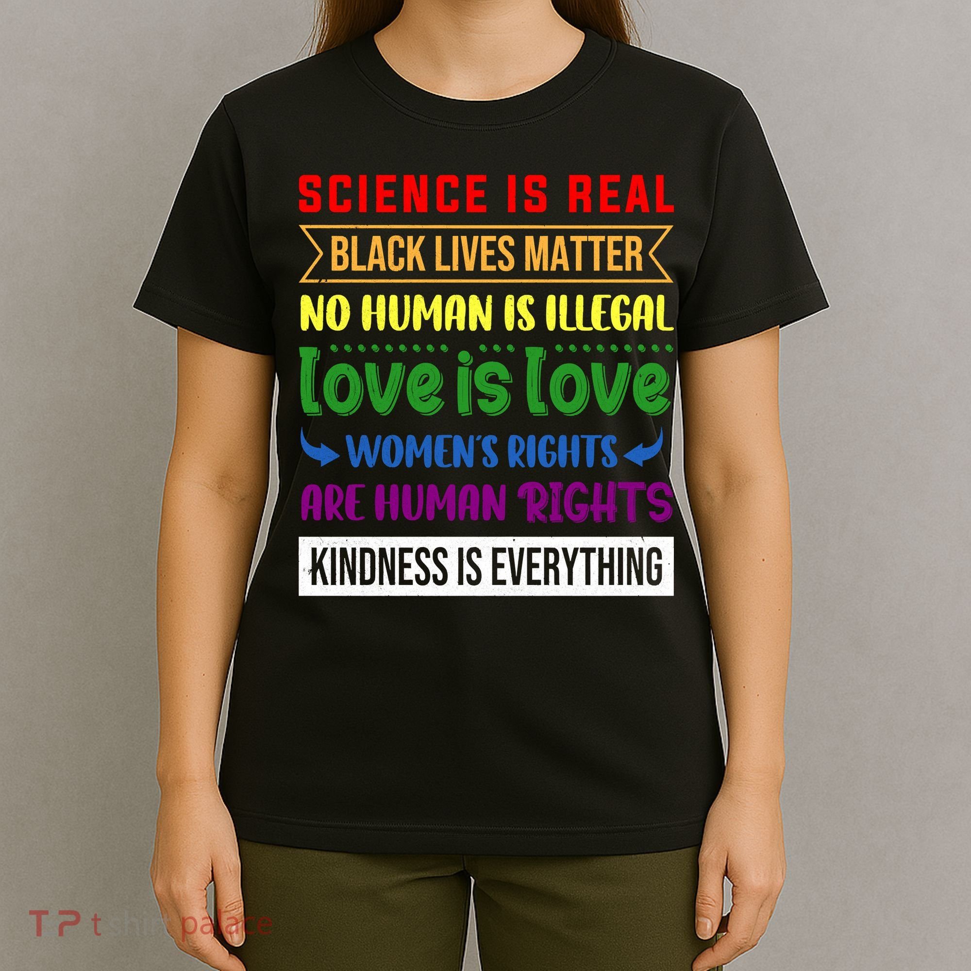 History Month Science Is Real Black Live Matter LGBT Pride T-Shirt