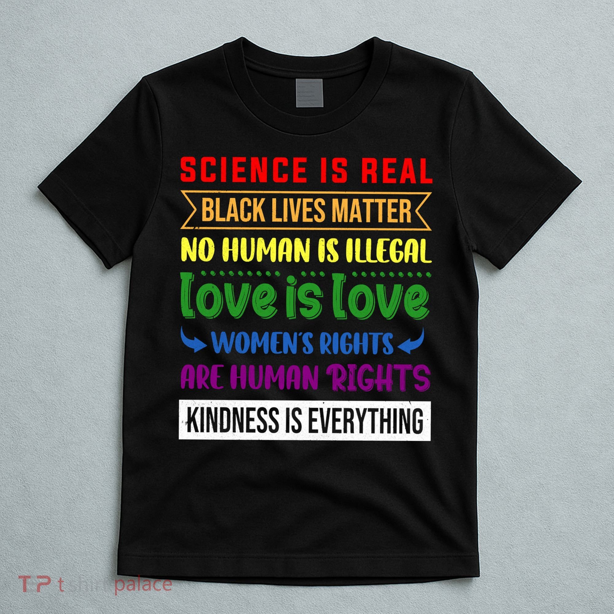 History Month Science Is Real Black Live Matter LGBT Pride T-Shirt