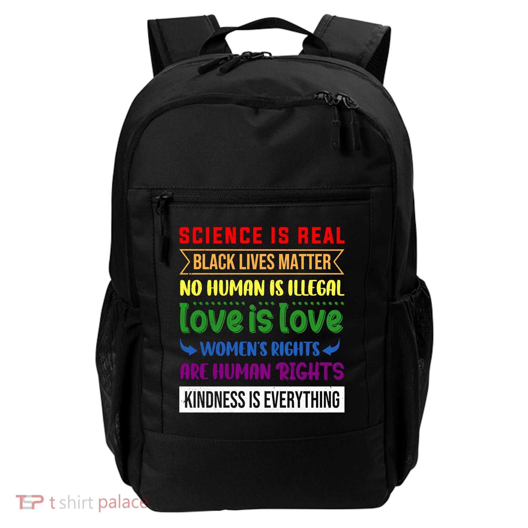 History Month Science Is Real Black Live Matter LGBT Pride Backpack