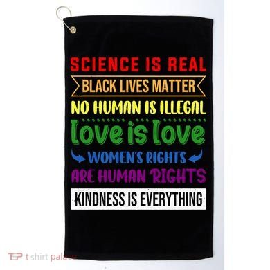 History Month Science Is Real Black Live Matter LGBT Pride Golf Towel