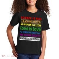 History Month Science Is Real Black Live Matter LGBT Pride Kids T-Shirt thumb 2