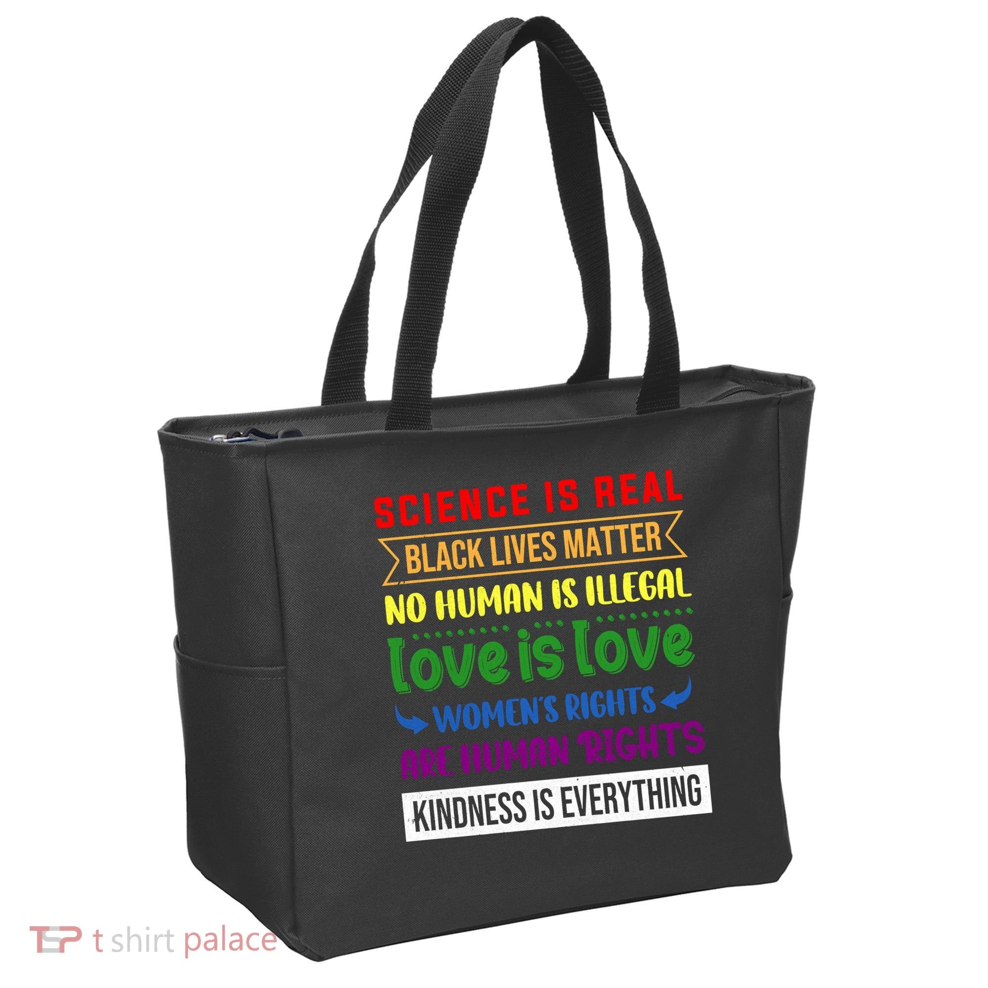 History Month Science Is Real Black Live Matter LGBT Pride Tote Bag