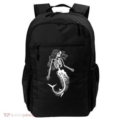 Halloween Mermaid Skeleton Backpack