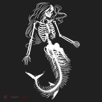 Halloween Mermaid Skeleton Tumbler thumb 3