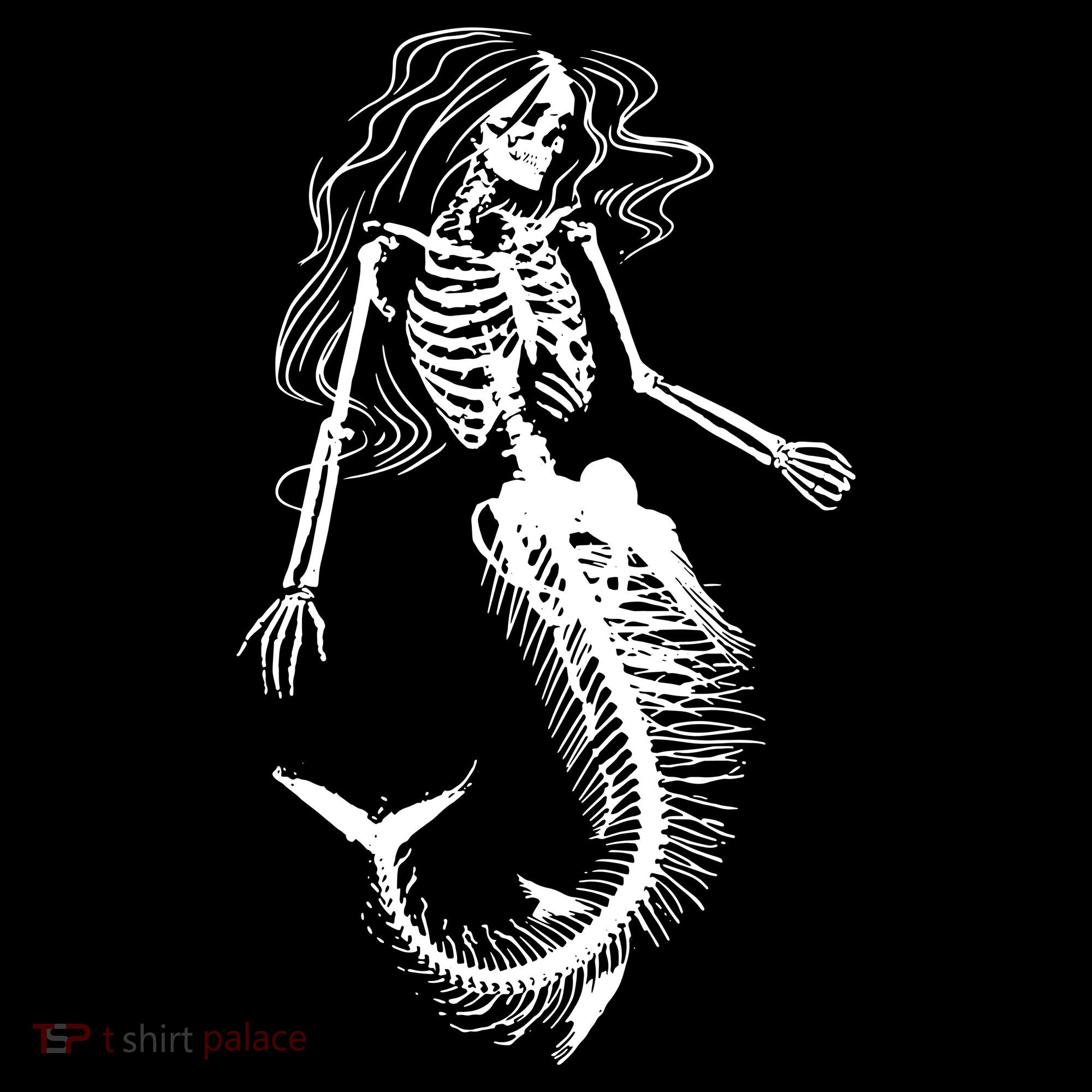 Halloween Mermaid Skeleton Ornament