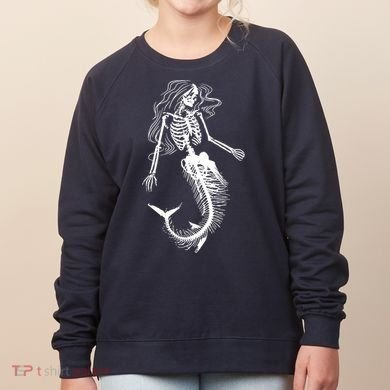 Halloween Mermaid Skeleton Women's Sweatshirt