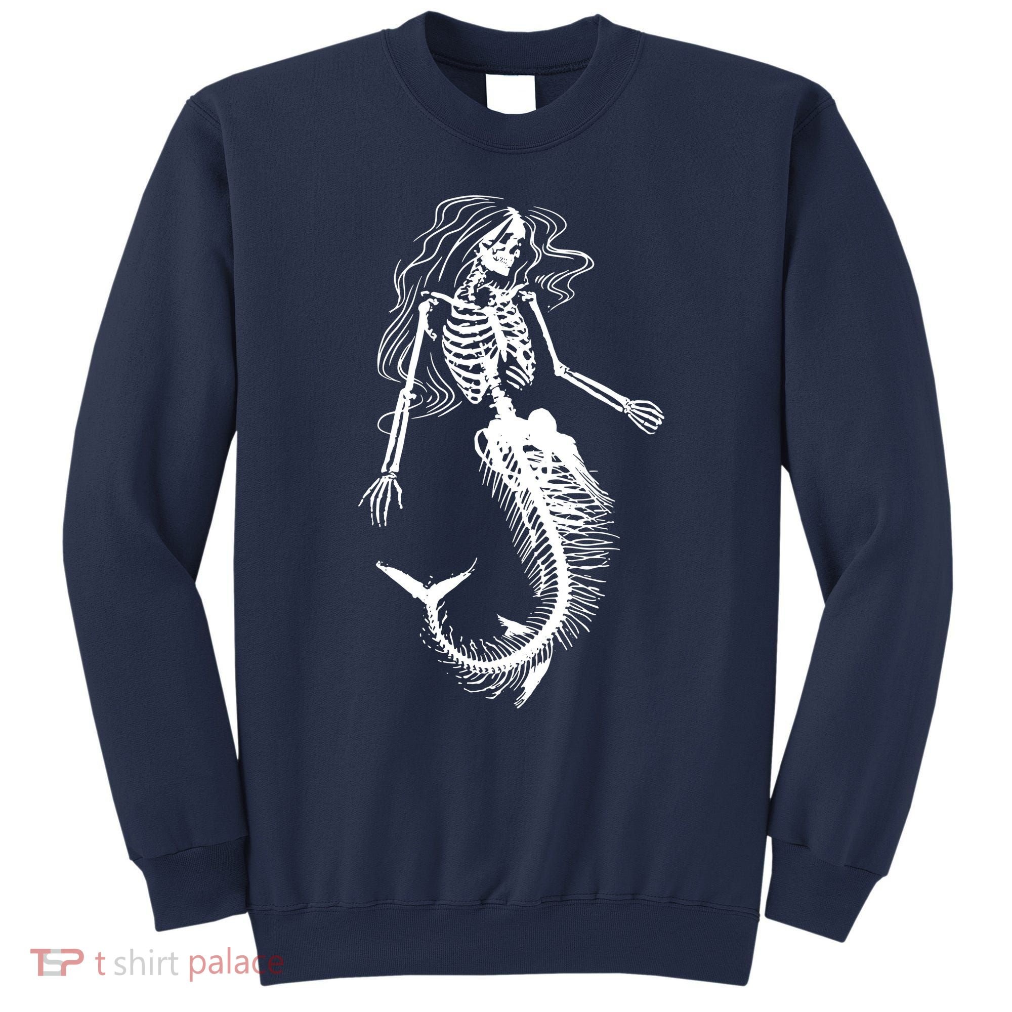 Halloween Mermaid Skeleton Sweatshirt