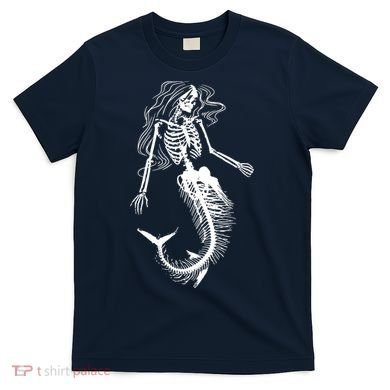Halloween Mermaid Skeleton T-Shirt