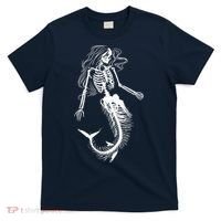 Halloween Mermaid Skeleton T-Shirt thumb 0