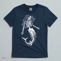 Halloween Mermaid Skeleton T-Shirt thumb 5