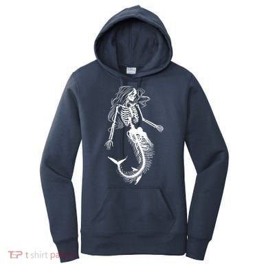 Halloween Mermaid Skeleton Women's Hoodie