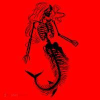 Halloween Mermaid Skeleton Santa Hat thumb 1