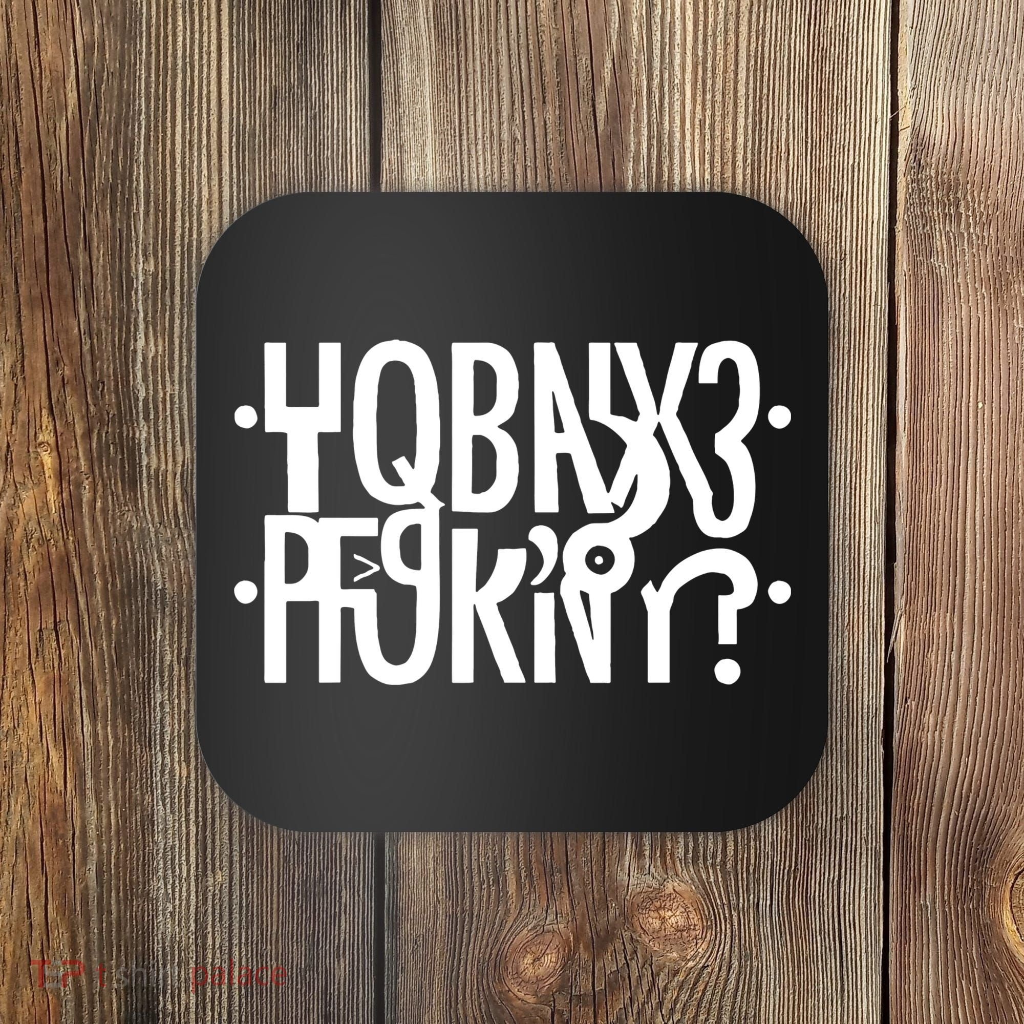 Hidden Message Secret Horny Funny Coaster
