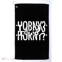 Hidden Message Secret Horny Funny Golf Towel thumb 0