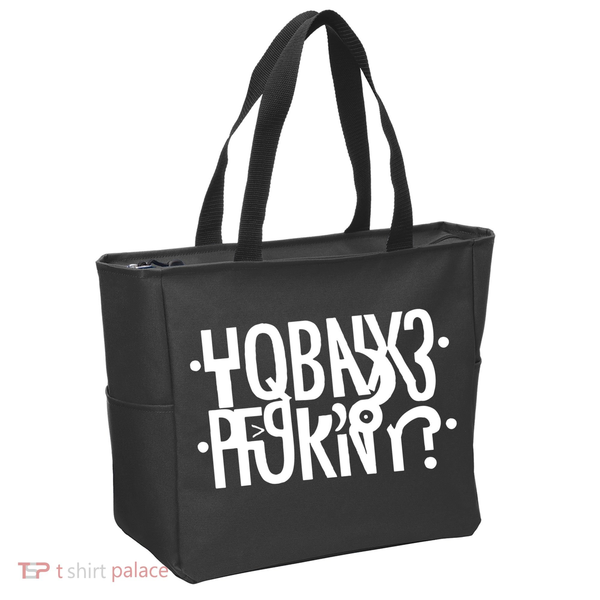 Hidden Message Secret Horny Funny Tote Bag