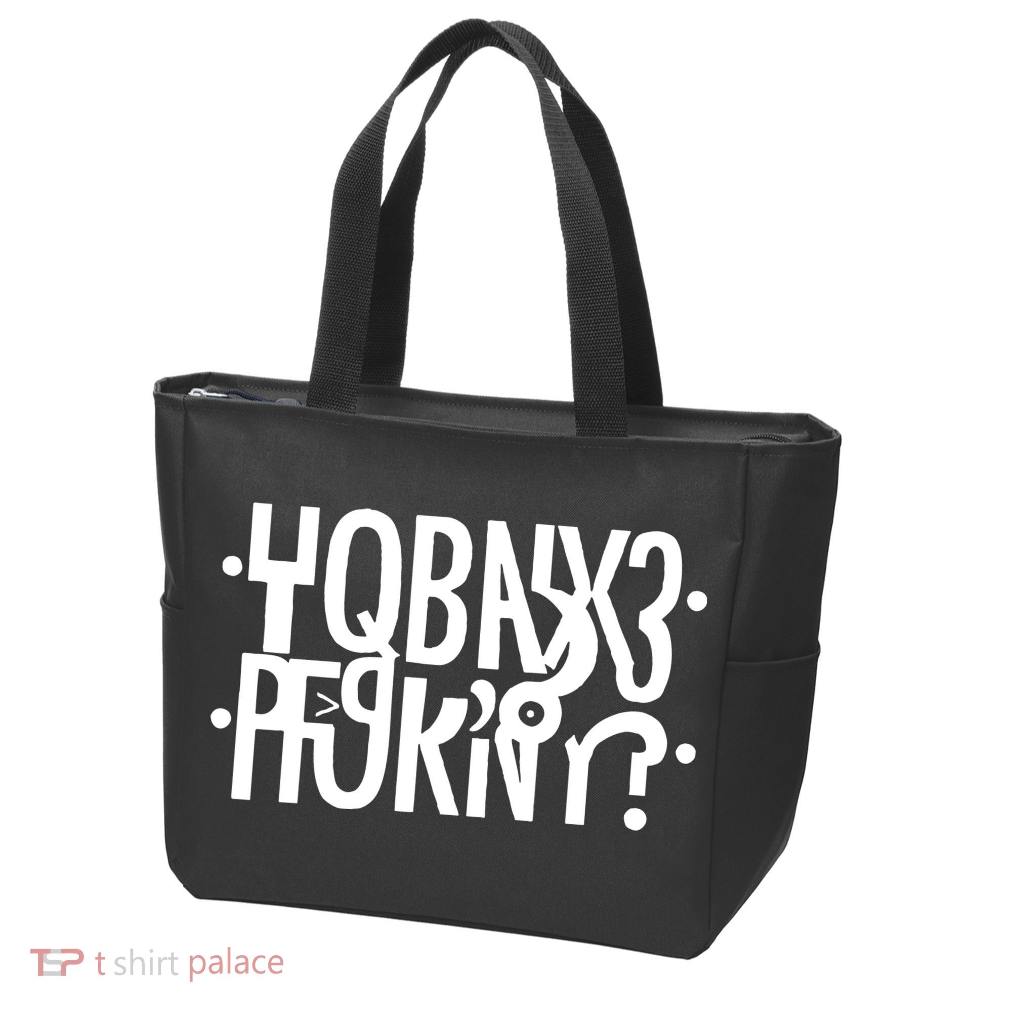 Hidden Message Secret Horny Funny Tote Bag