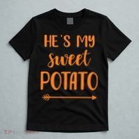 He's my sweet potato for matching couple thanksgiving T-Shirt thumb 5