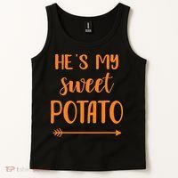 He's my sweet potato for matching couple thanksgiving Tank Top thumb 2