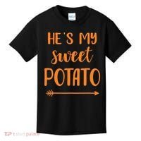 He's my sweet potato for matching couple thanksgiving Kids T-Shirt thumb 0