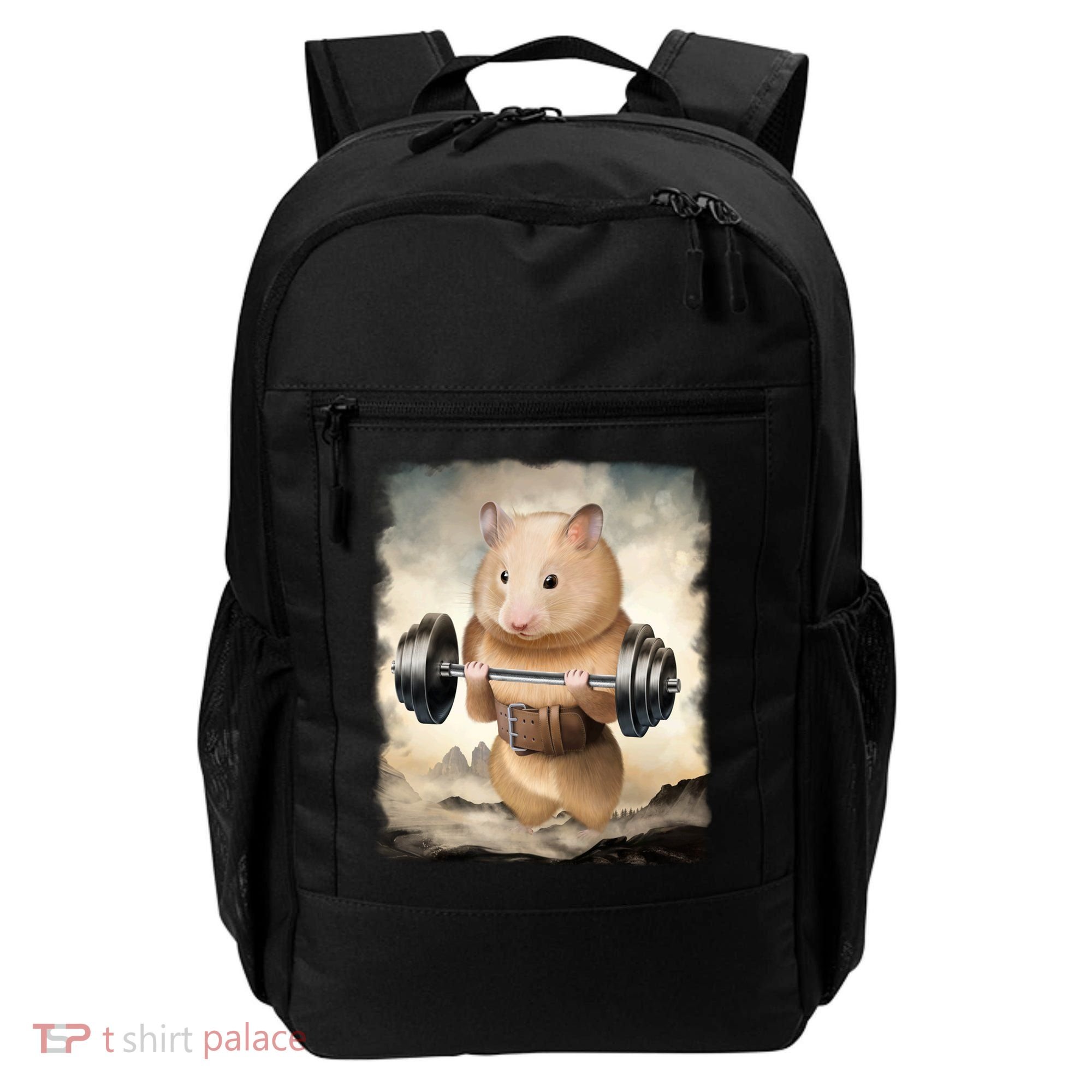 Hamster Muscle Training Weightlifting Cute Gift Backpack