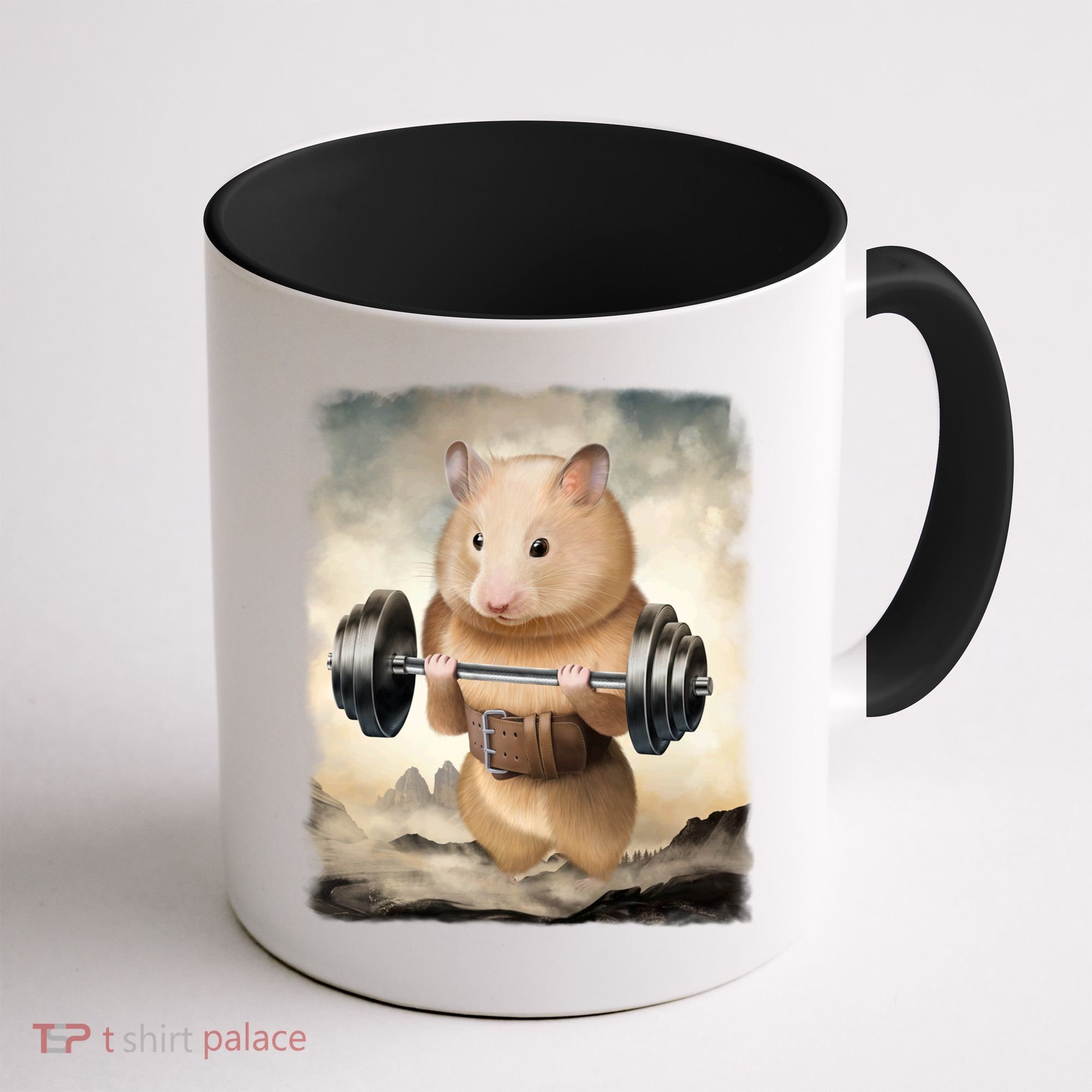 Hamster Muscle Training Weightlifting Cute Gift Coffee Mug