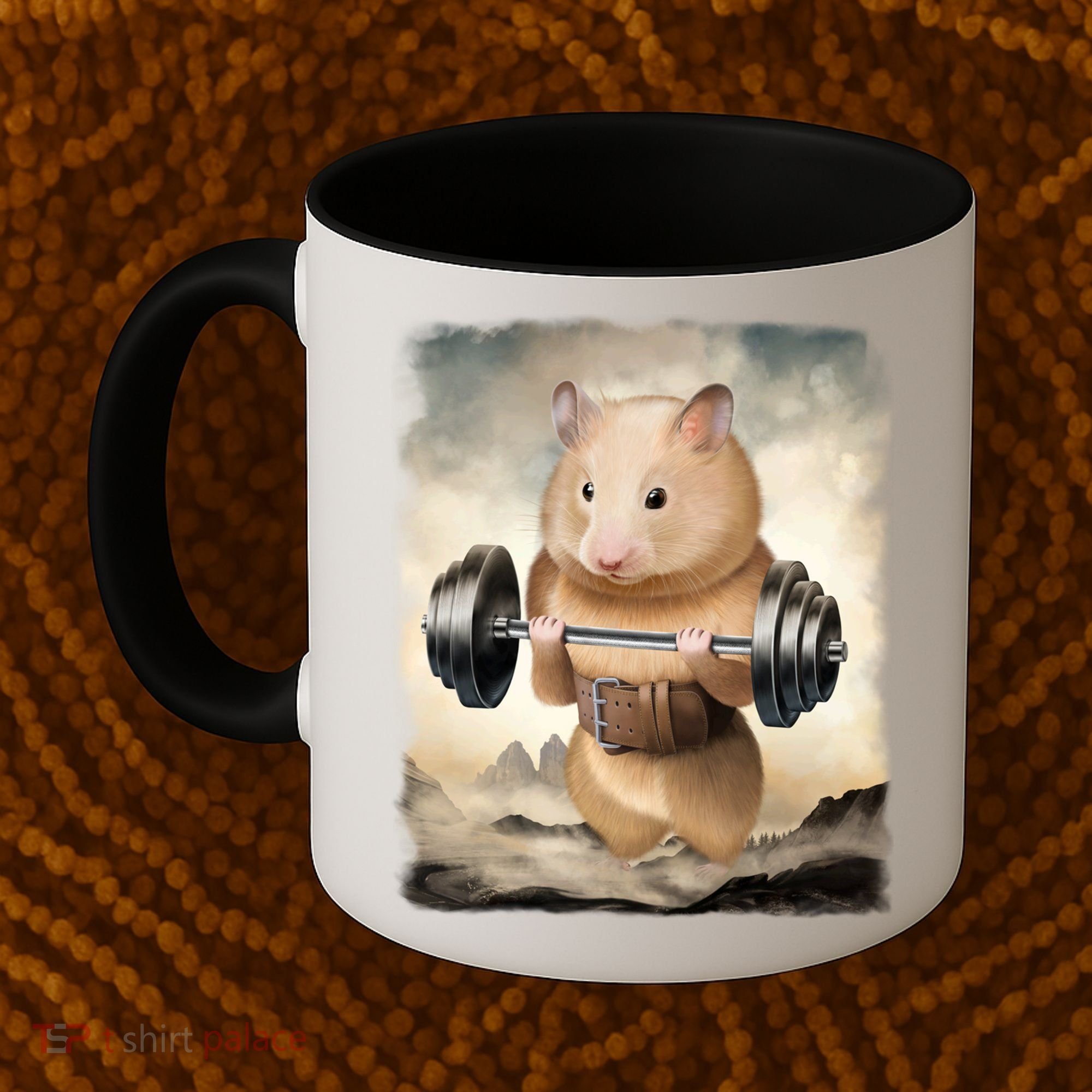 Hamster Muscle Training Weightlifting Cute Gift Coffee Mug