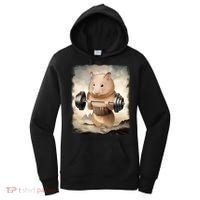 Hamster Muscle Training Weightlifting Cute Gift Women's Hoodie thumb 0