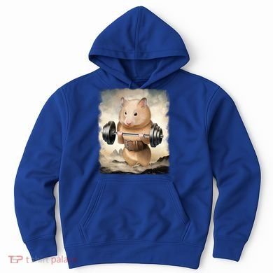 Hamster Muscle Training Weightlifting Cute Gift Hoodie
