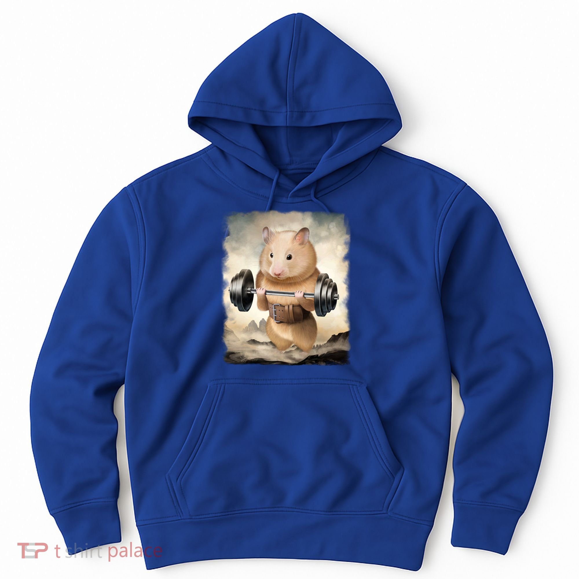 Hamster Muscle Training Weightlifting Cute Gift Hoodie