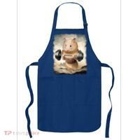 Hamster Muscle Training Weightlifting Cute Gift Apron thumb 0