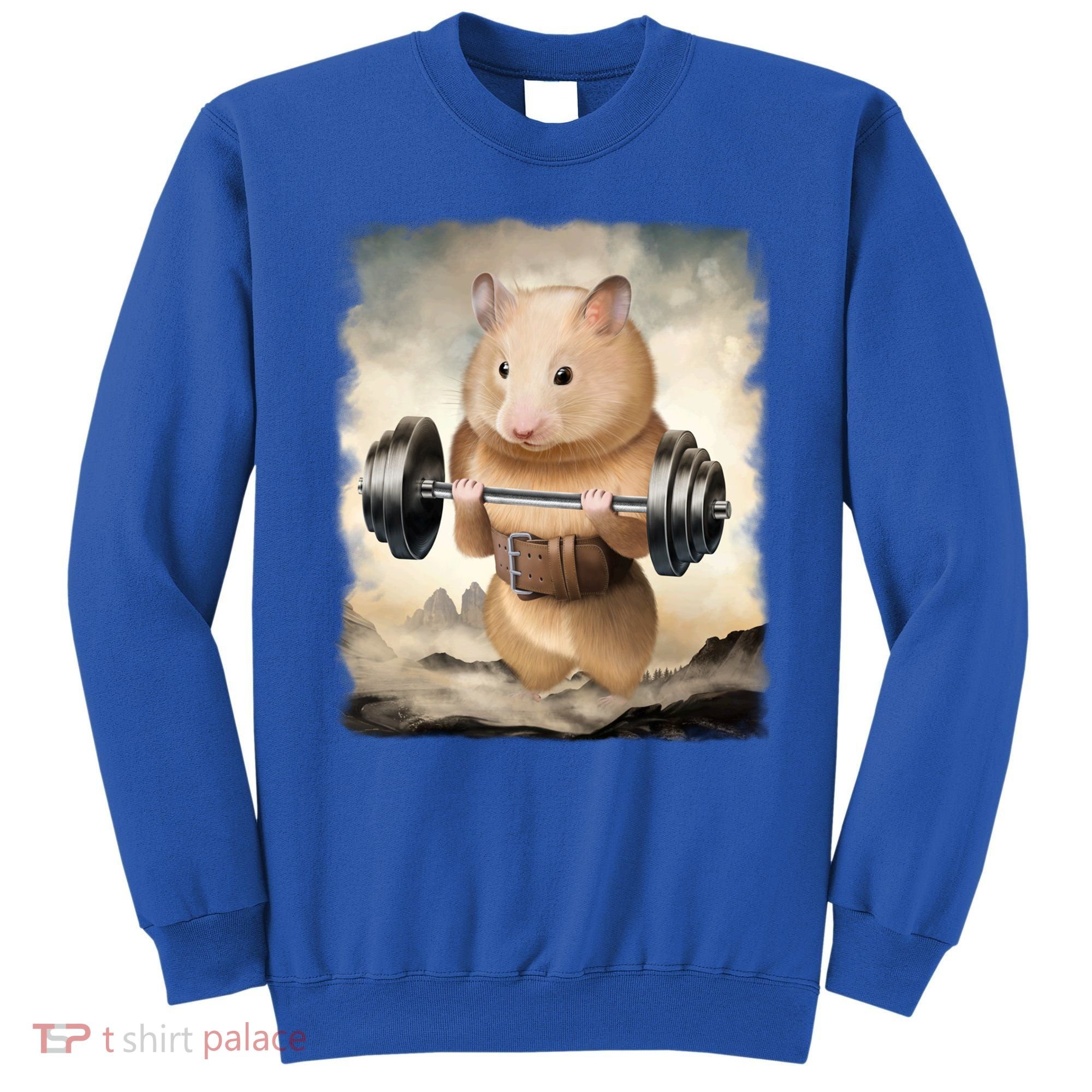 Hamster Muscle Training Weightlifting Cute Gift Sweatshirt