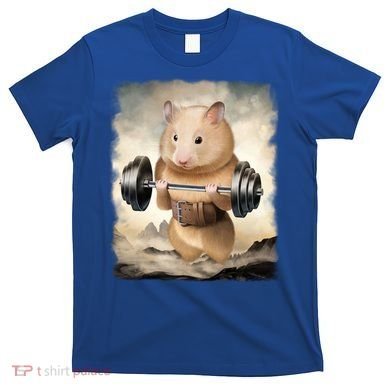 Hamster Muscle Training Weightlifting Cute Gift T-Shirt