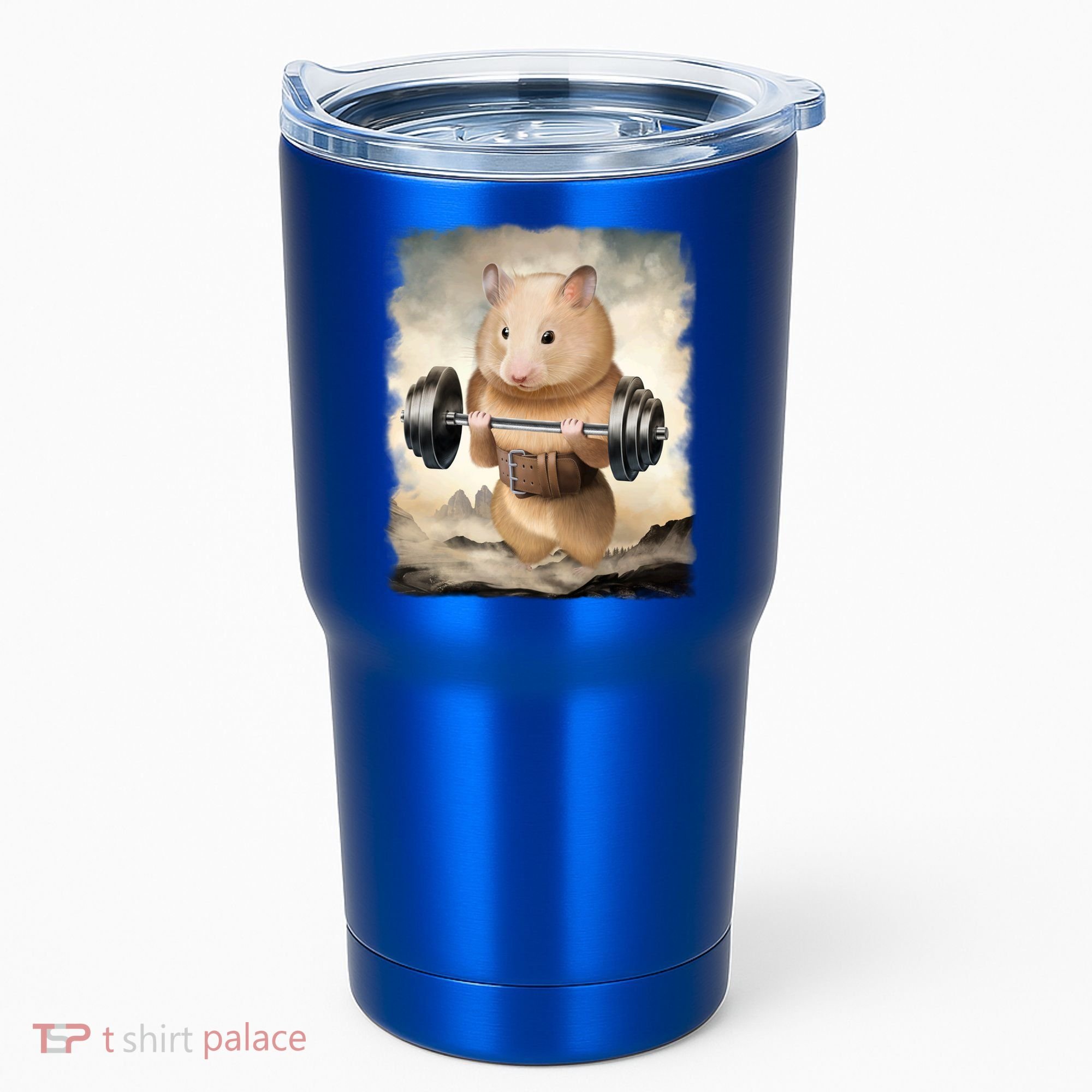 Hamster Muscle Training Weightlifting Cute Gift Tumbler