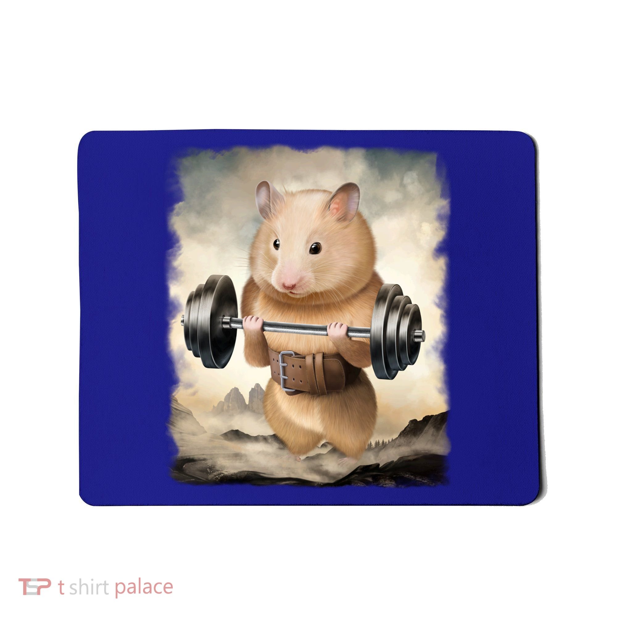Hamster Muscle Training Weightlifting Cute Gift Mousepad