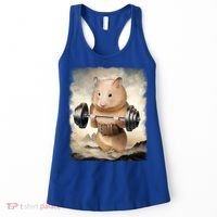 Hamster Muscle Training Weightlifting Cute Gift Women's Tank Top thumb 0