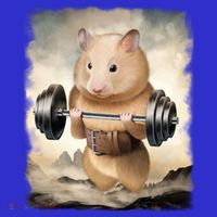 Hamster Muscle Training Weightlifting Cute Gift Women's Tank Top thumb 5