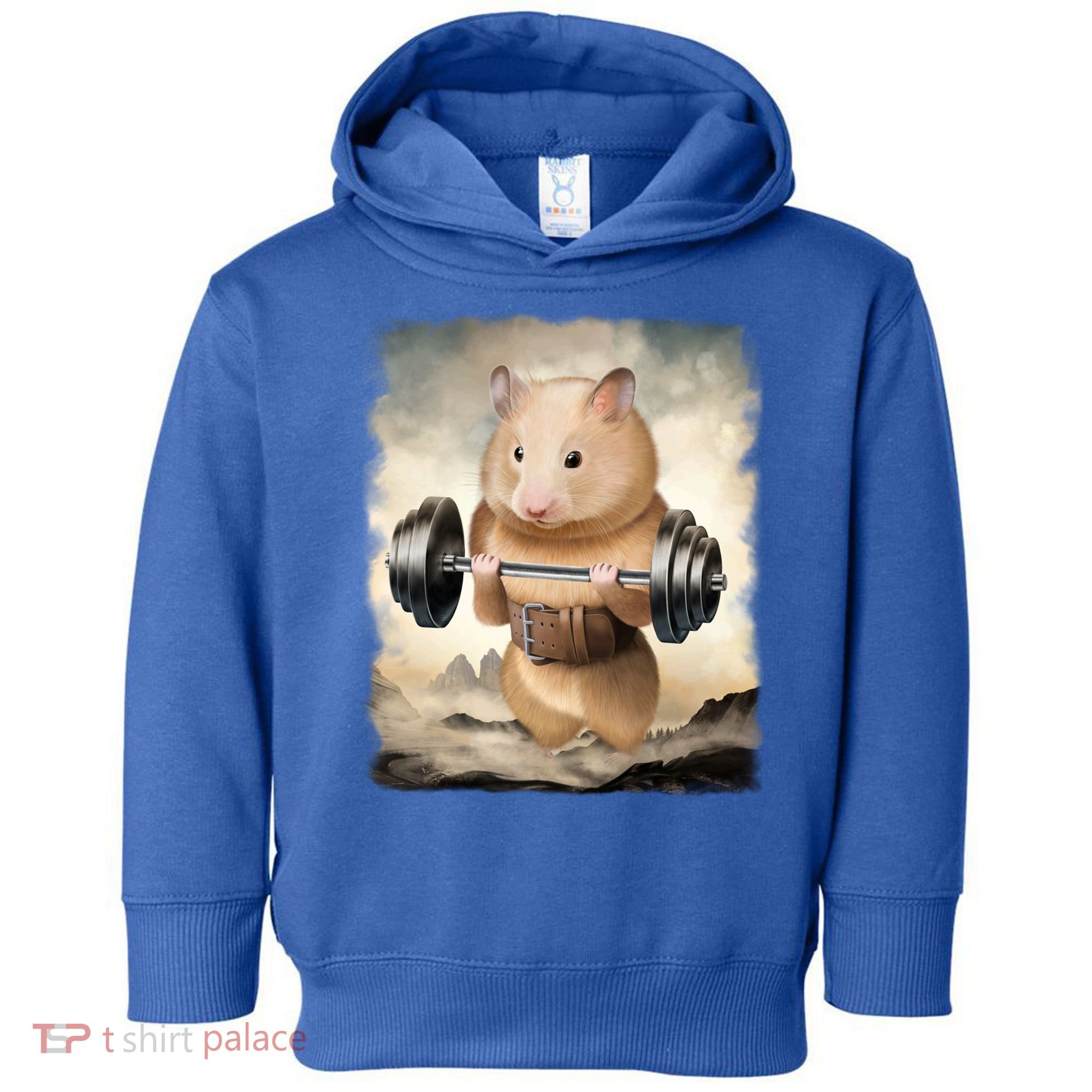 Hamster Muscle Training Weightlifting Cute Gift Toddler Hoodie