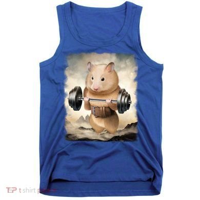 Hamster Muscle Training Weightlifting Cute Gift Tank Top