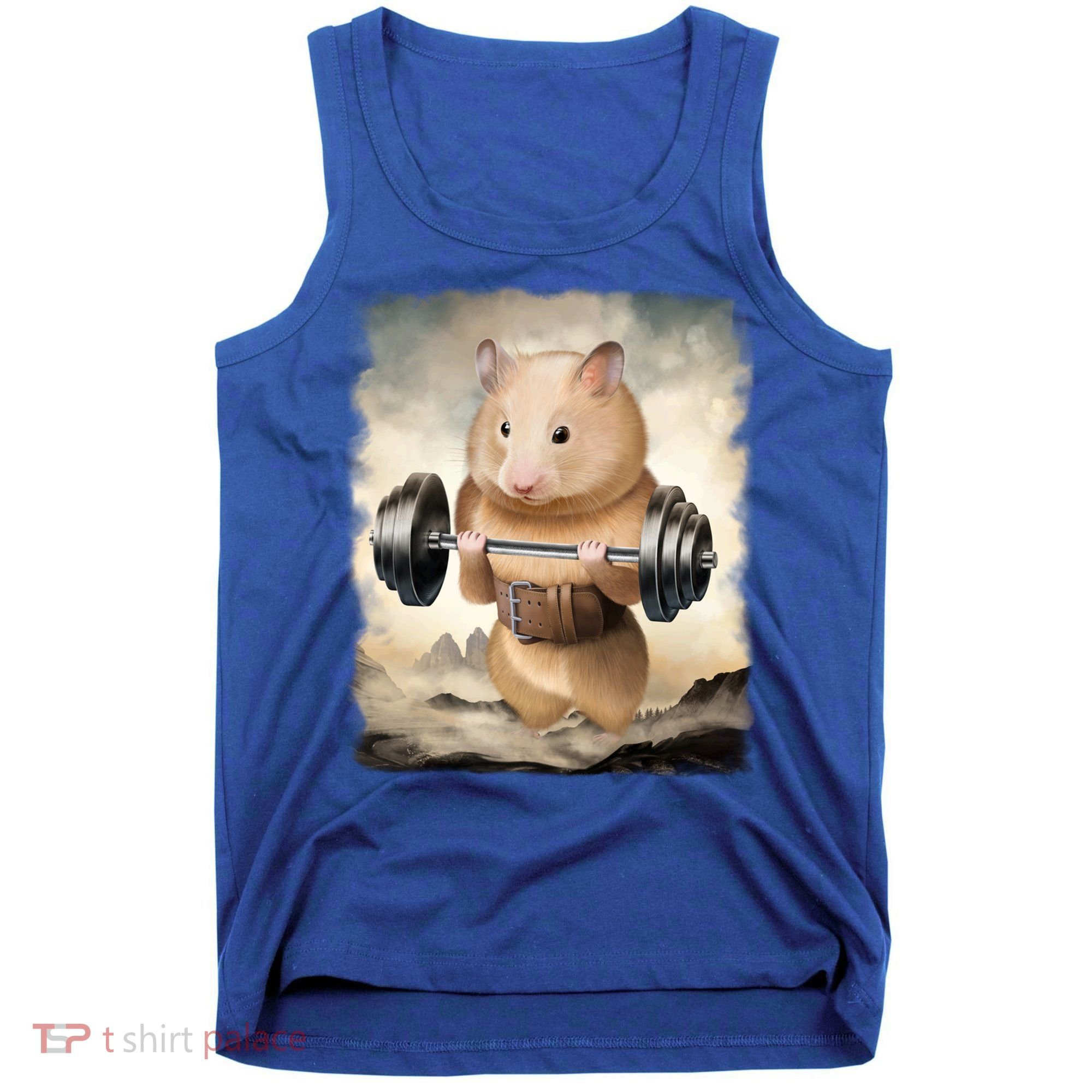 Hamster Muscle Training Weightlifting Cute Gift Tank Top