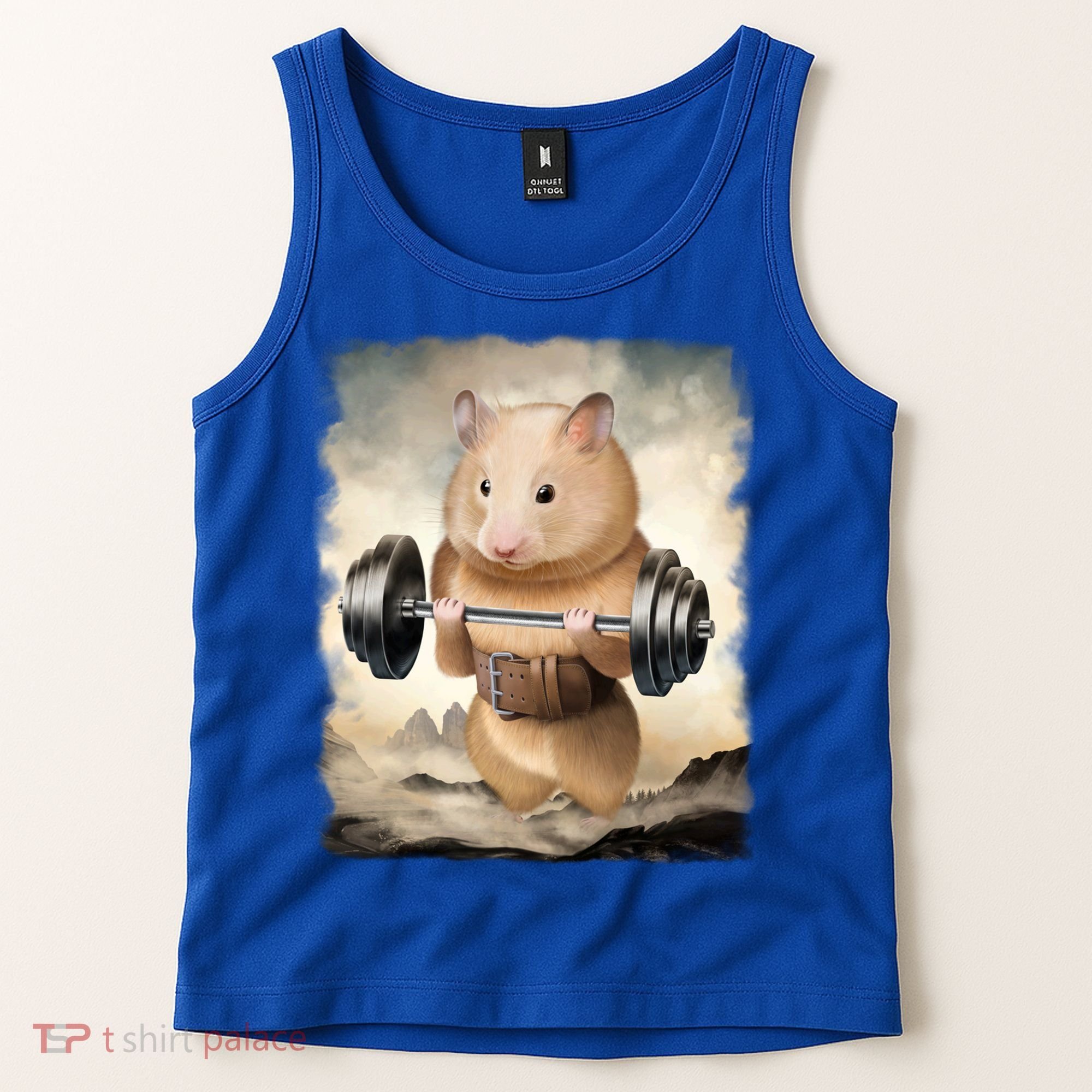 Hamster Muscle Training Weightlifting Cute Gift Tank Top