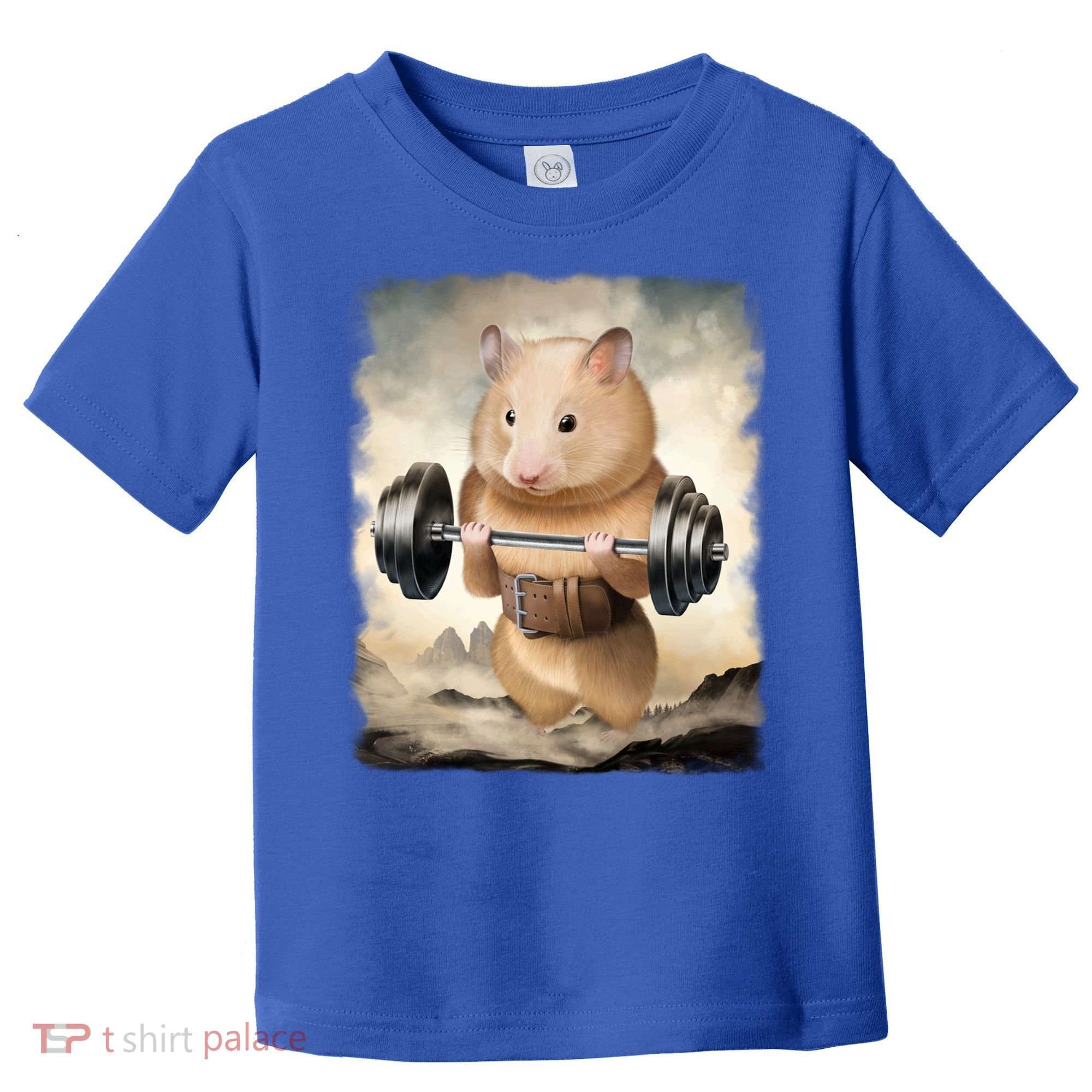 Hamster Muscle Training Weightlifting Cute Gift Toddler T-Shirt