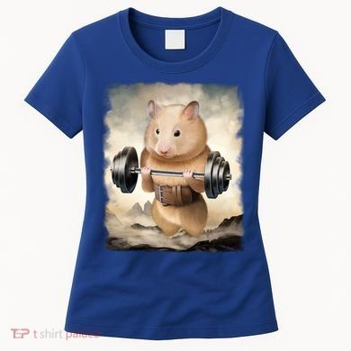 Hamster Muscle Training Weightlifting Cute Gift Women's T-Shirt