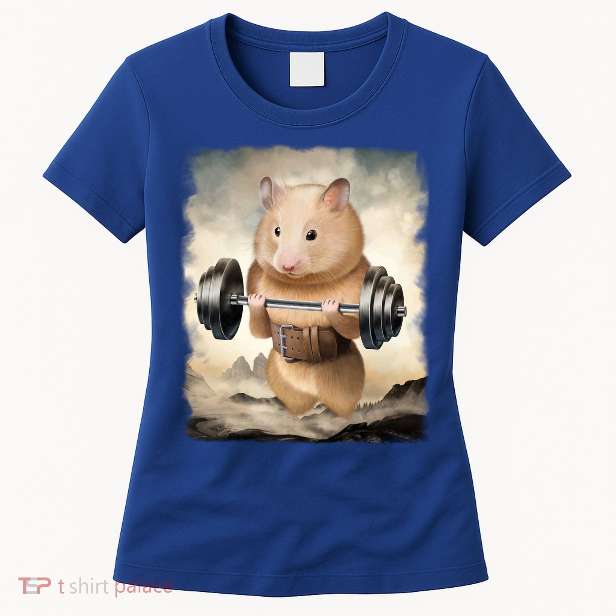Hamster Muscle Training Weightlifting Cute Gift Women's T-Shirt
